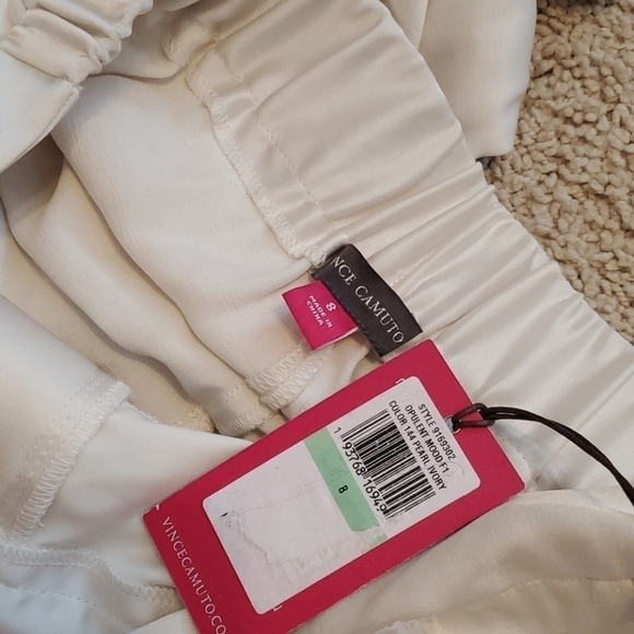 NWT Vince Camuto Pearl ivory wide leg pants - Picture 4 of 8